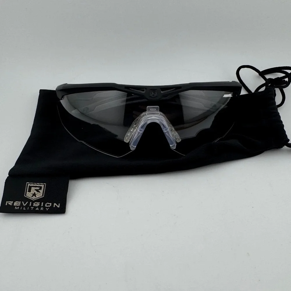 Revision Sawfly Ballistic Safety Glasses OSFM Black Excellent Clear ANSI Z87+‎